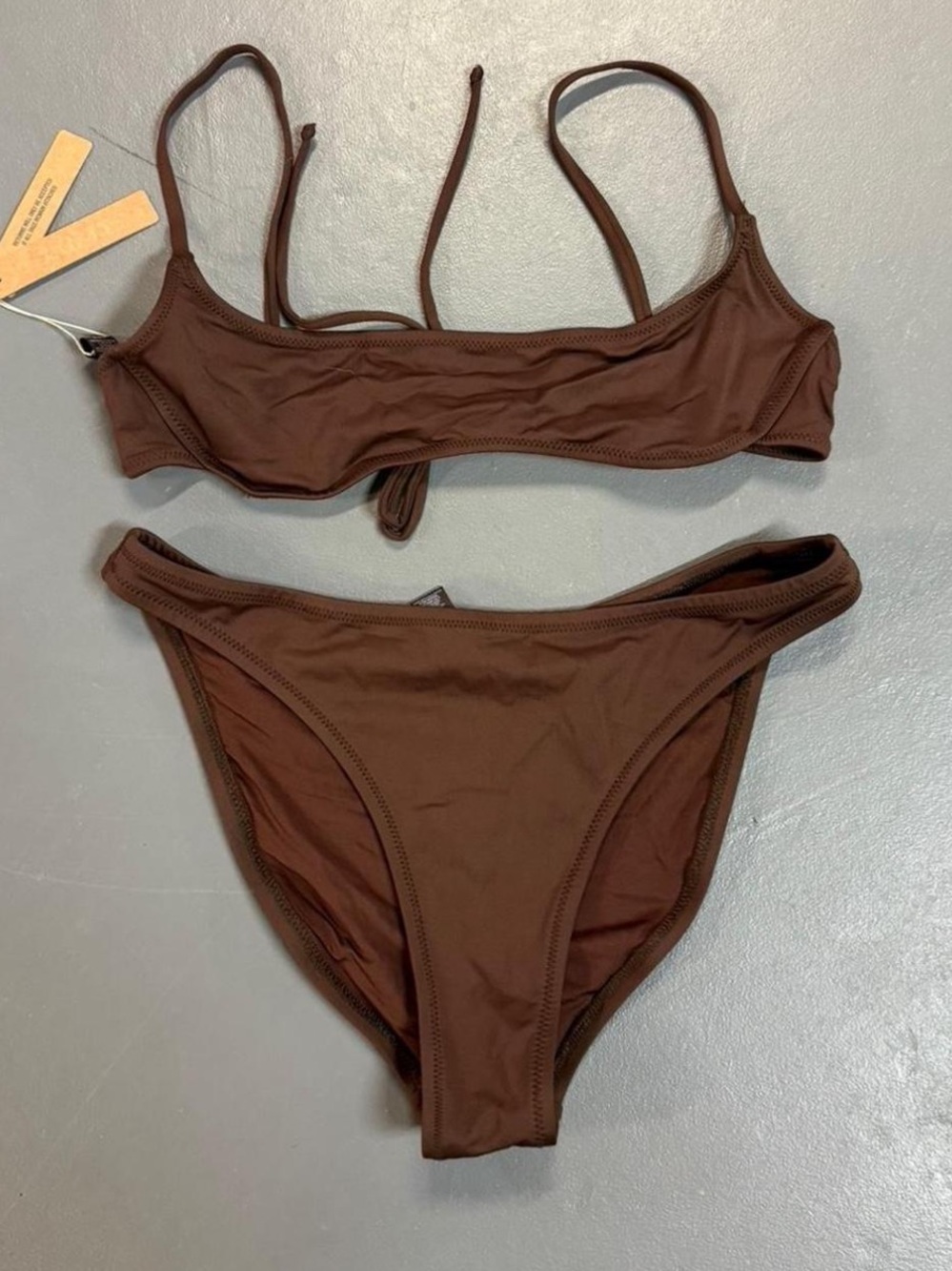 Skims brown bikini